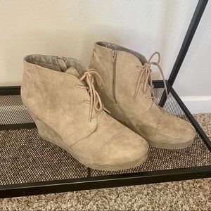 Merona Lace Up Wedge Bootie